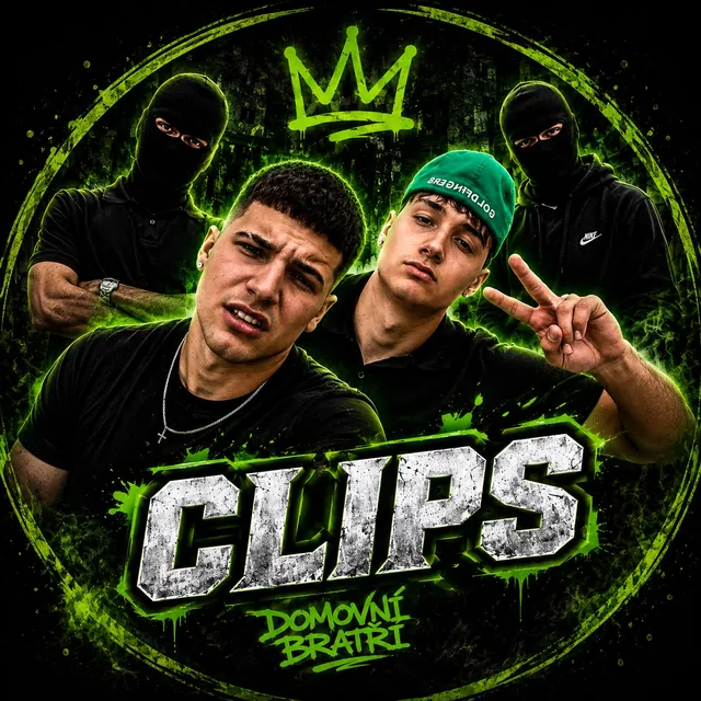 Kruhový vizuál Domovní Bratři s nápisem CLIPS
