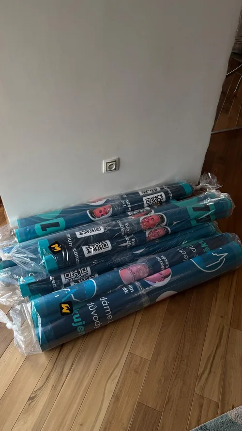 Srolované vytištěné bannery kampaně Nučice Občanům