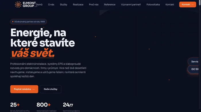 Elmont Group — firemní web